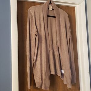 Cozy speckled brown cardigan